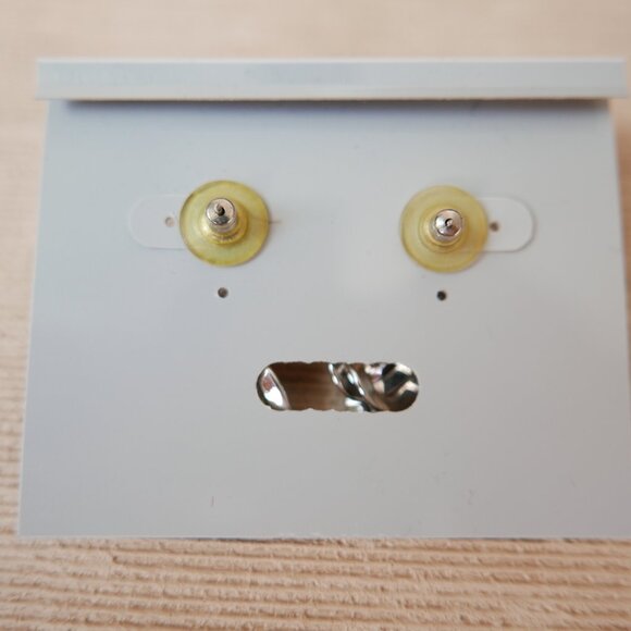 Vintage Monet Silver-Tone Chain Link Drop Earrings - Picture 6 of 7